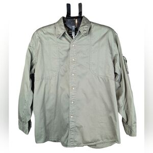 Ducks Unlimited Woolrich Large hunting shirt with padded shoulders olive green